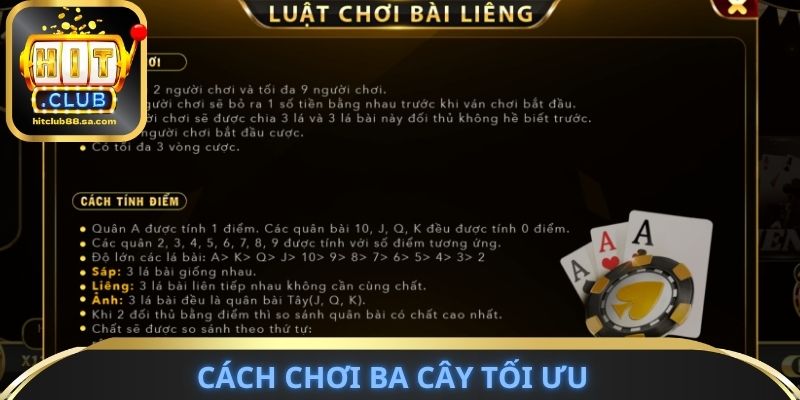 Cách chơi ba cây tối ưu