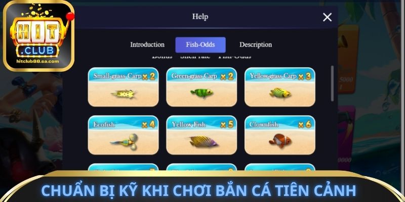 Chuẩn bị kỹ khi chơi bắn cá tiên cảnh