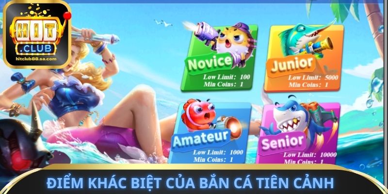 Điểm khác biệt của trò chơi bắn cá tiên cảnh