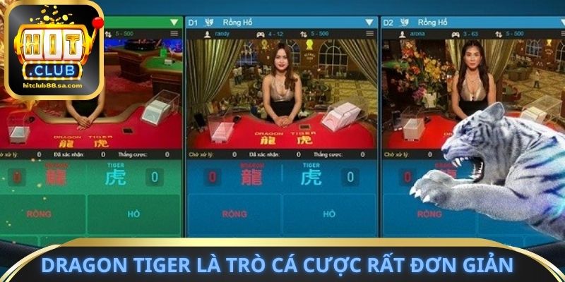 Dragon Tiger là trò cá cược rất đơn giản
