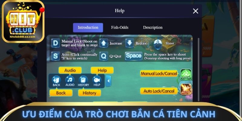 Ưu điểm của trò chơi bắn cá tiên cảnh